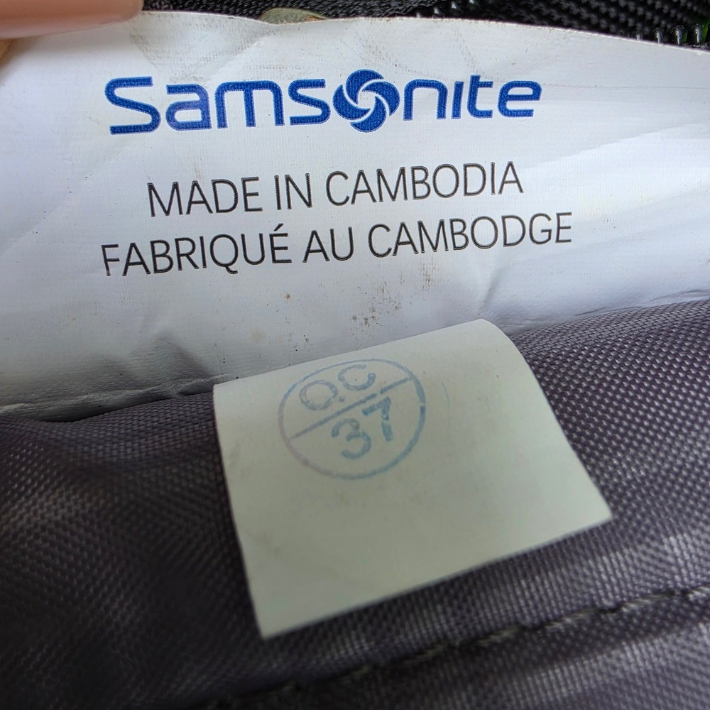 Samsonite Laptop Backpack Black Ballistic Nylon Tech Travel Bag Luggage Strap - Picture 6 of 14
